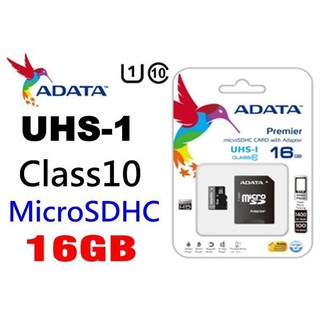 全新 ADATA 威剛 16G 16GB Premier microSDHC UHS-I U1 Class10 TF