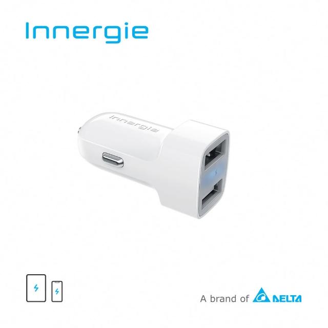 【Innergie】24D 24瓦雙USB快速車充(ADC-24BB BTA)