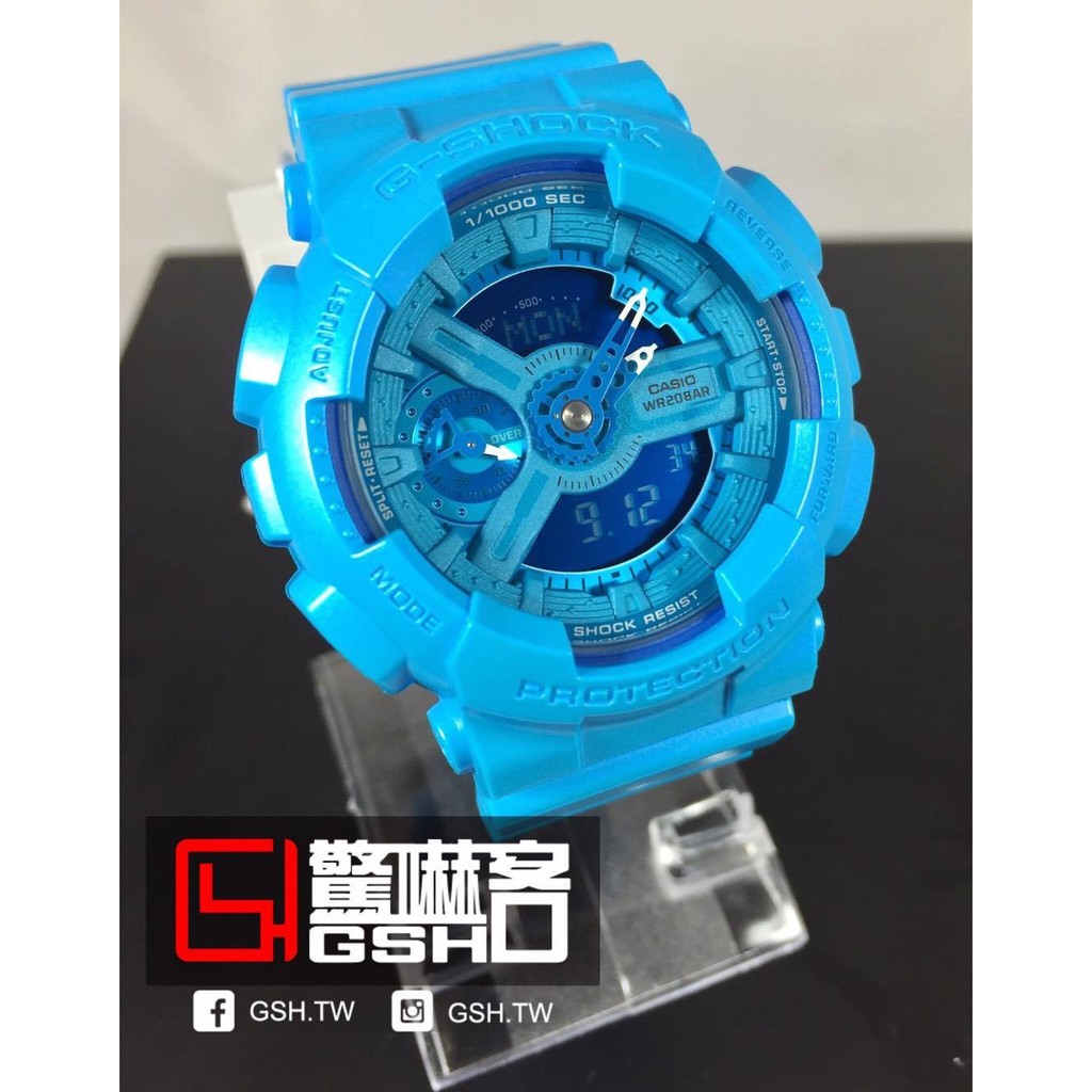 【驚嚇客】CASIO G-SHOCK GMA-S110VC 水藍 蠟筆質感 通路限定款