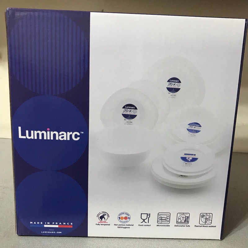 Luminarc 樂美雅強化盤12件組 法國製