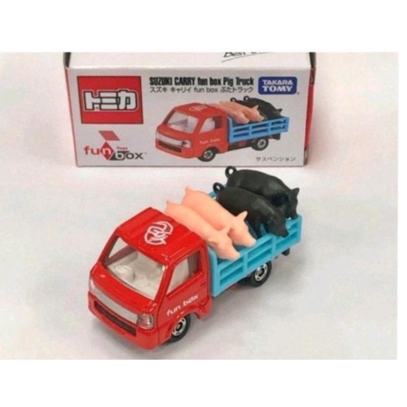 全新 台灣限定 會場限定車 多美 TOMICA 載豬車 fun box 小車 合金 收藏 擺設 附膠盒