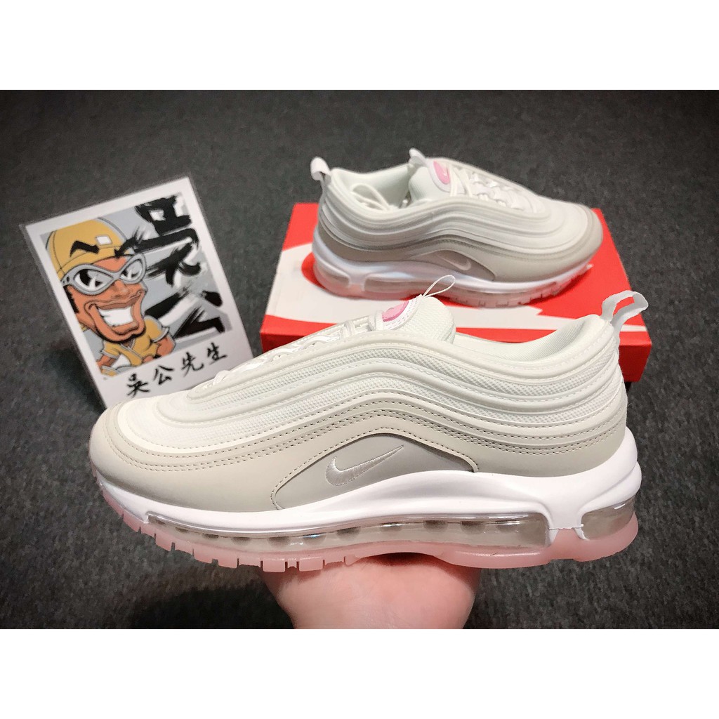 吳公先生 Nike Air Max 97 米白奶茶裸粉粉色氣墊休閒鞋女神穿搭女鞋ct1904 100 蝦皮購物