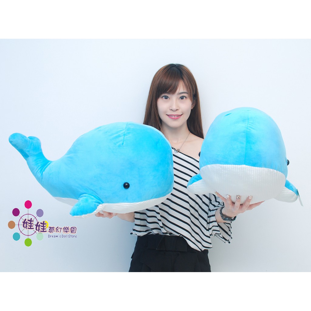 鯨魚玩偶鯨魚娃娃鯨魚抱枕q版鯨魚娃娃19吋12吋藍鯨鯨魚絨毛娃娃小鯨魚 蝦皮購物