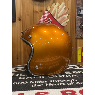（l LOVE樂多) GALLOP Kustom Kulture 復古半罩安全帽 素色3/4安全帽 金沙咖