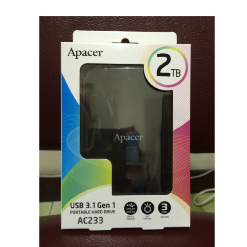 EMP 2TB最殺 Apacer宇瞻 AC233 2TB USB3.1 2.5吋行動硬碟 外接硬碟 1TB