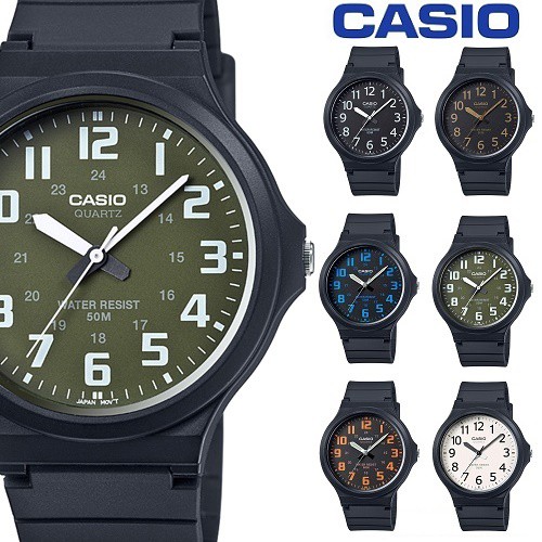 【CASIO】MW-240-3B 簡約俐落大三針/清楚的時刻MW-240系列/男用款/43mm【第一鐘錶】