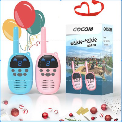 💯✨暢銷✨ GOCOM純色 親子互動玩具 兒童對講機 兒童無線對講機  迷你小型小機戶外無線通話清 露營 戶外 交換禮