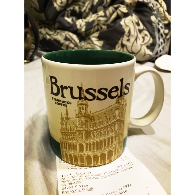 全新 Starbucks 星巴克 城市杯 Brussels 比利時 布魯塞爾 原價24歐元