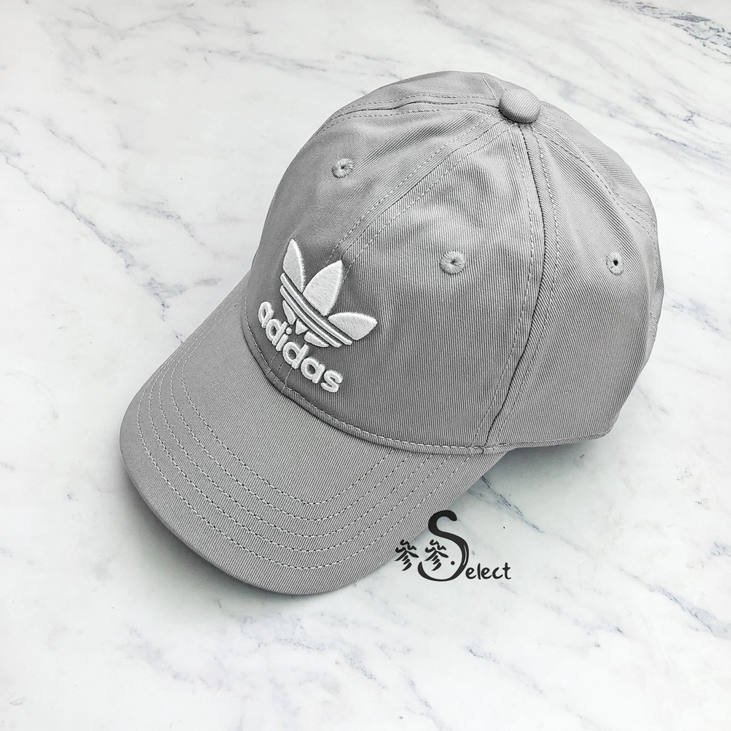 Adidas Originals Trefoil Cap 三葉草老帽 白 黑 灰 BK7277 BK7282