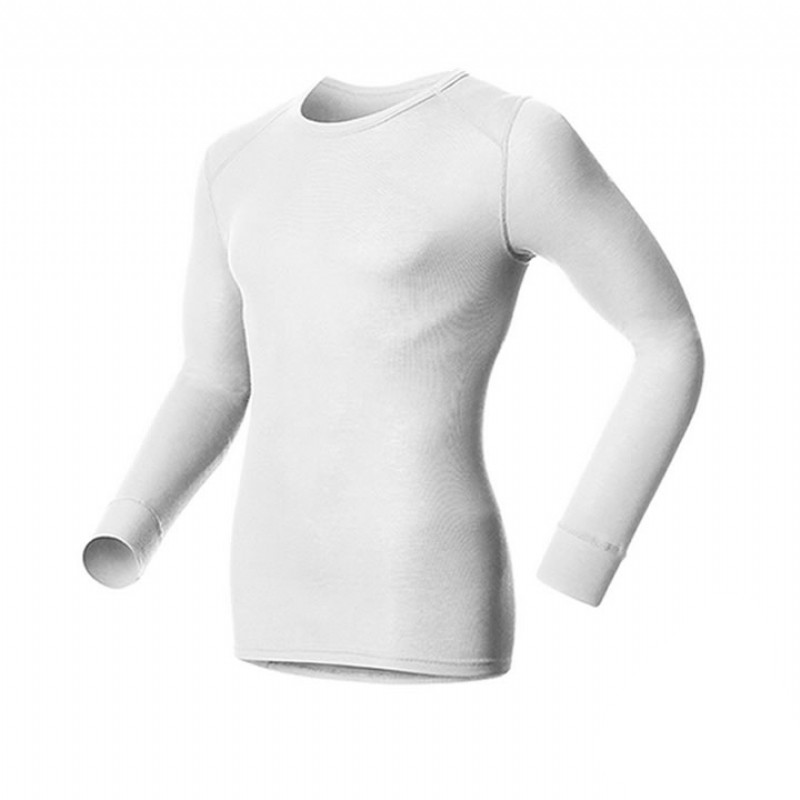 瑞士ODLO銀纖維排汗衣 (OL152022-WHT) 男 銀纖維長袖保暖排汗內衣 白