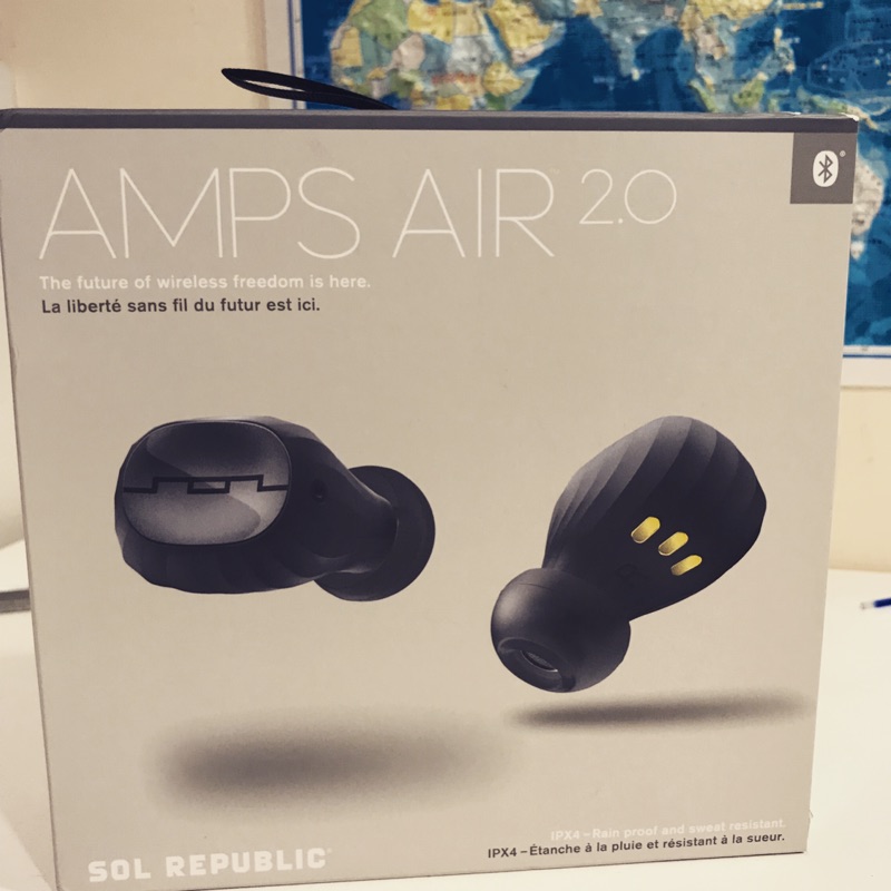 Sol Republic Amps Air 2.0 太空灰 真無線藍芽耳機，台灣公司貨。非平行輸入，僅此一副。