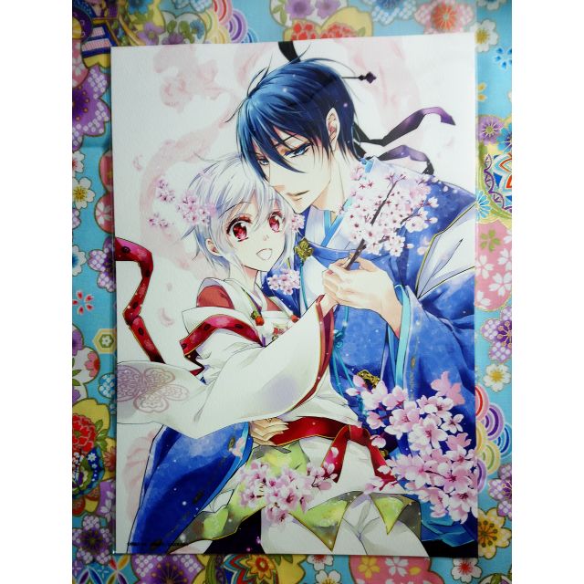 現貨日本角川展場限定白桜四神白櫻四神a4 複製畫硝音あや百千家的妖怪王子純血彼氏 蝦皮購物
