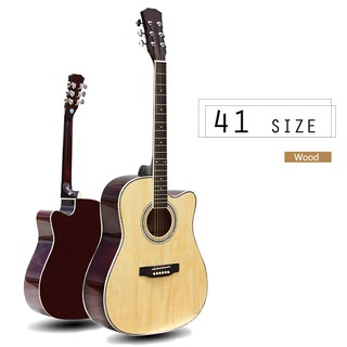 【臺灣Jazzy】24H出貨 <41吋民謠木吉他>+全配，精細鋼琴烤漆，光澤明亮鮮豔！經典原木色，木吉他，吉他