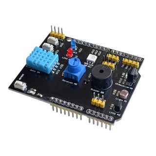 【傑森創工】9合1多功能學習擴充套件版 Arduino Uno Mega相容 不用接線就能上課