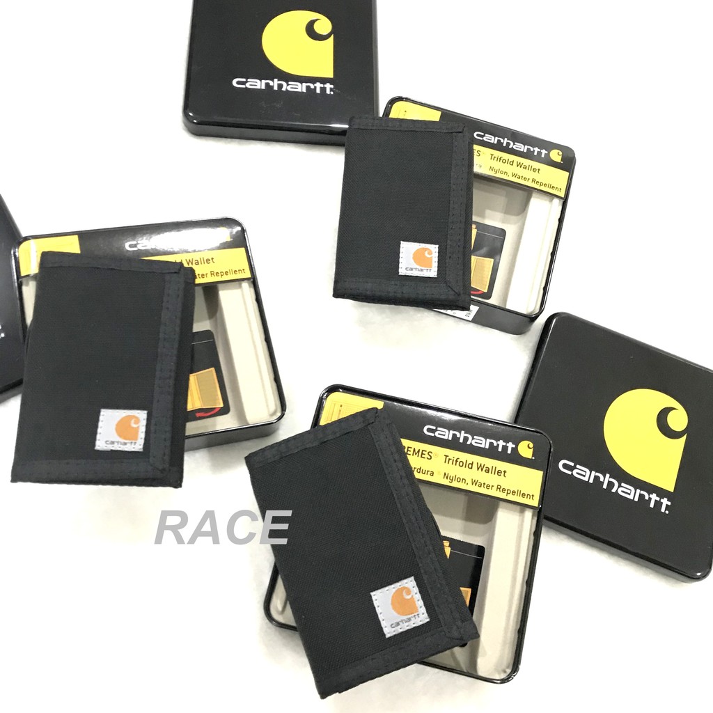 【RACE】CARHARTT EXTREMES TRIFOLD 短夾 錢包 皮夾 工裝 LOGO 卡哈 黑