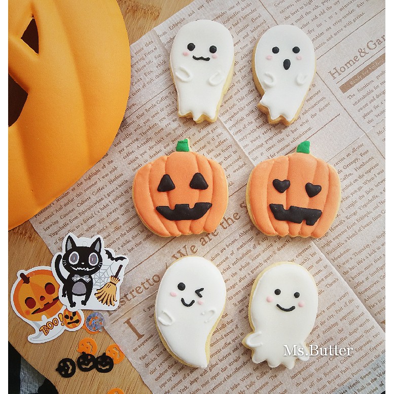 Happy Halloween萬聖節糖霜餅乾 不給糖就搗蛋 蝦皮購物