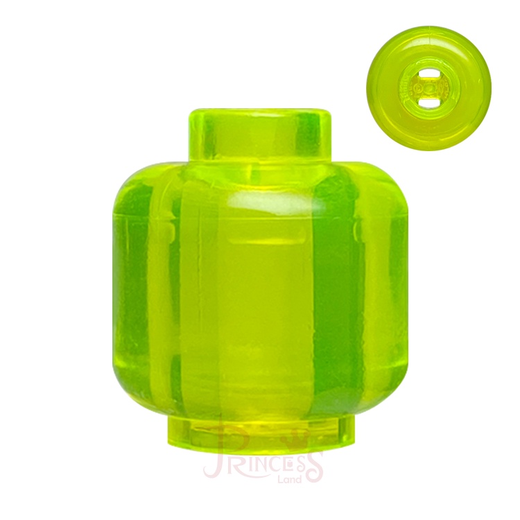 公主樂糕殿 LEGO 樂高 素色 透明螢光綠色 頭 28621 A279