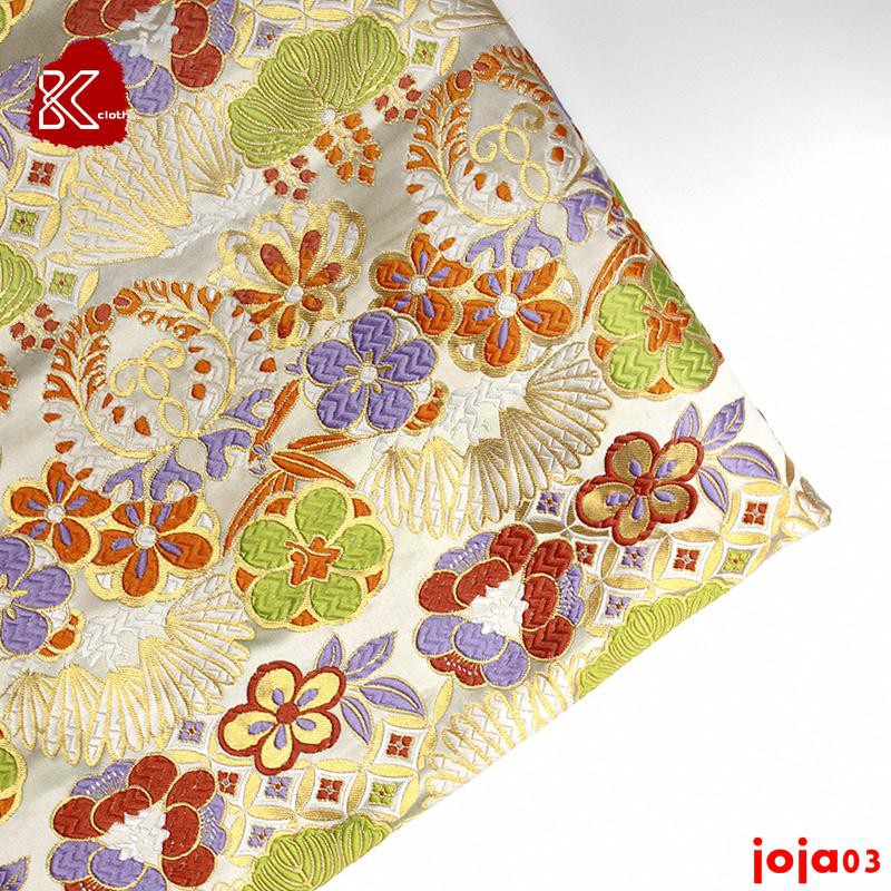 超值熱賣199出貨出口日本和風織錦緞面料西陣織金物金絲提花白色芭蕉腰帶布料 蝦皮購物