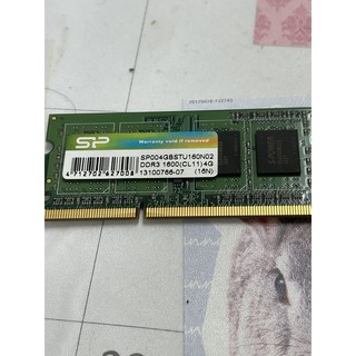 SP 廣穎電通 4GB DDR3-1600筆記型電腦記憶體