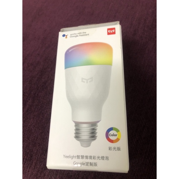 Yeelight 智慧情境彩光燈泡  Google定制版  LED燈泡  支援手機wifi  遙控炫彩繽紛 智能控制