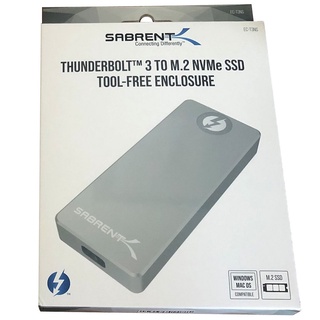 Sabrent Thunderbolt 3 to M.2 NVMe SSD 外接盒 EC-T3NS(平行進口)