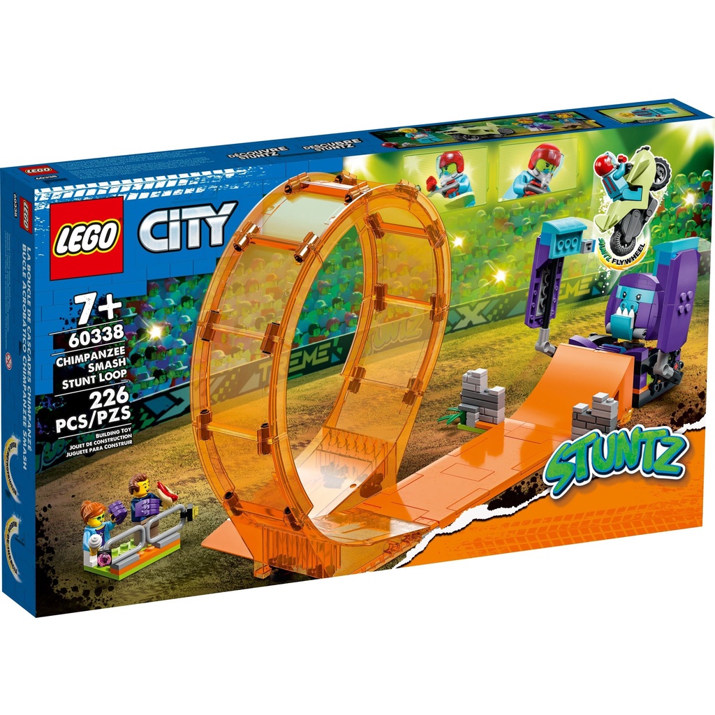 【宅媽科學玩具】LEGO 60338 衝撞黑猩猩特技環形跑道