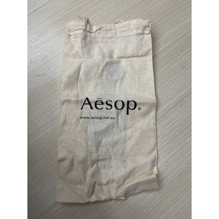 Aesop 依索 棉麻 布袋 束口袋 環保袋 洗漱袋 旅行袋 15*29