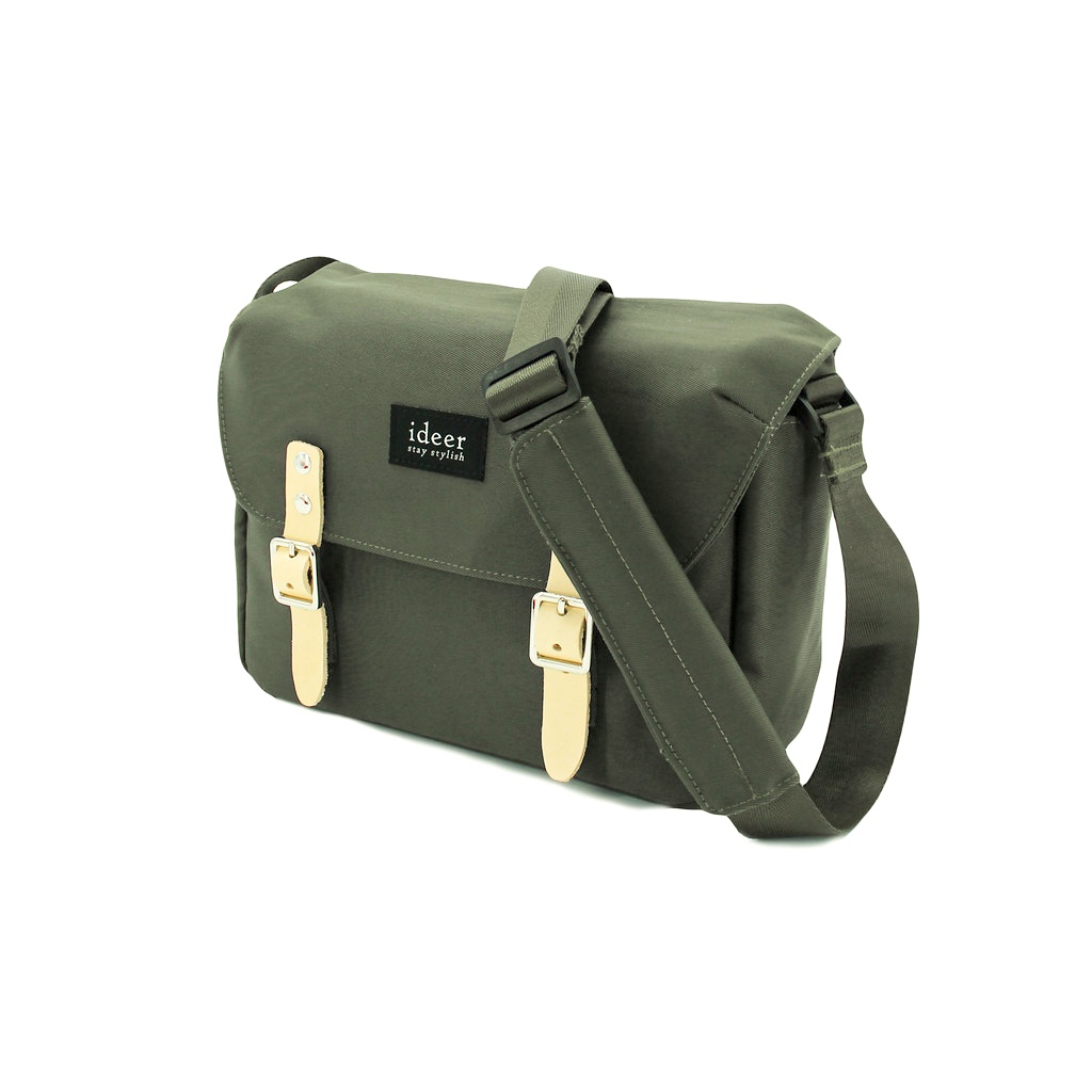 HUNTER 軍綠色 防潑水尼龍 單反 相機包 側背包 隨身包