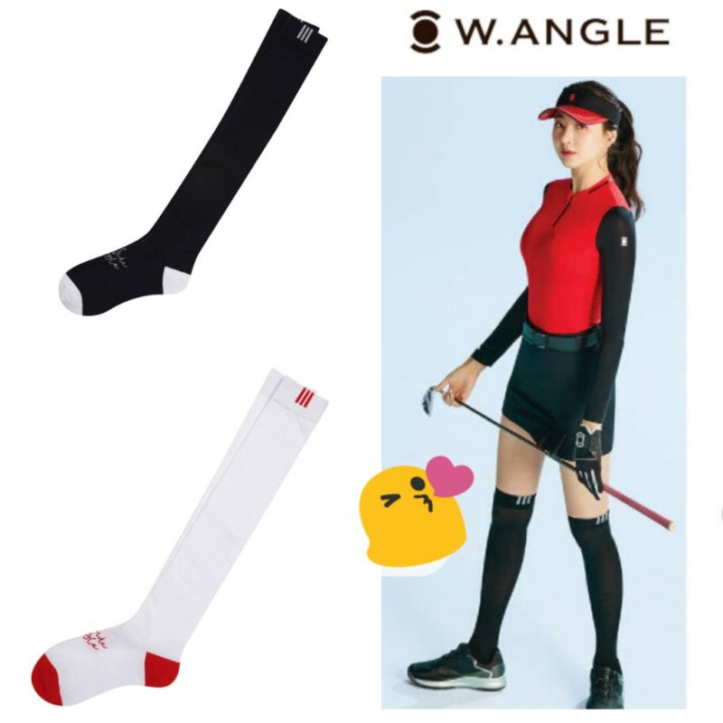 [KRB]⛳現貨/韓國w.angle GOLF 女性長款高爾夫襪子