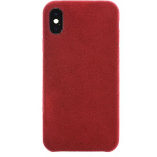 【POWER SUPPORT】 iPhone XS/X UltraSuede Air Jacket 麂皮保護殼_紅