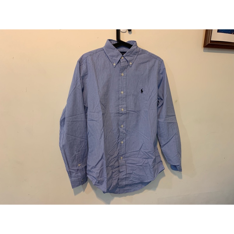 全新 Ralph Lauren Polo custom-fit 襯衫 S號 藍