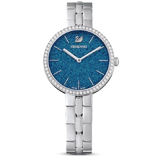 SWAROVSKI施華洛世奇 5517790 典雅大方 藍色水晶面 時尚腕錶 藍 32mm