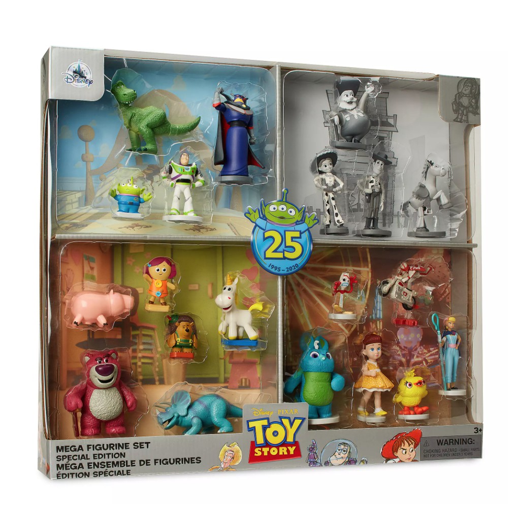 Peoria✿美國迪士尼 玩具總動員 25週年 紀念 紀念版 玩具人物系列 主角套裝 特別版 20件組