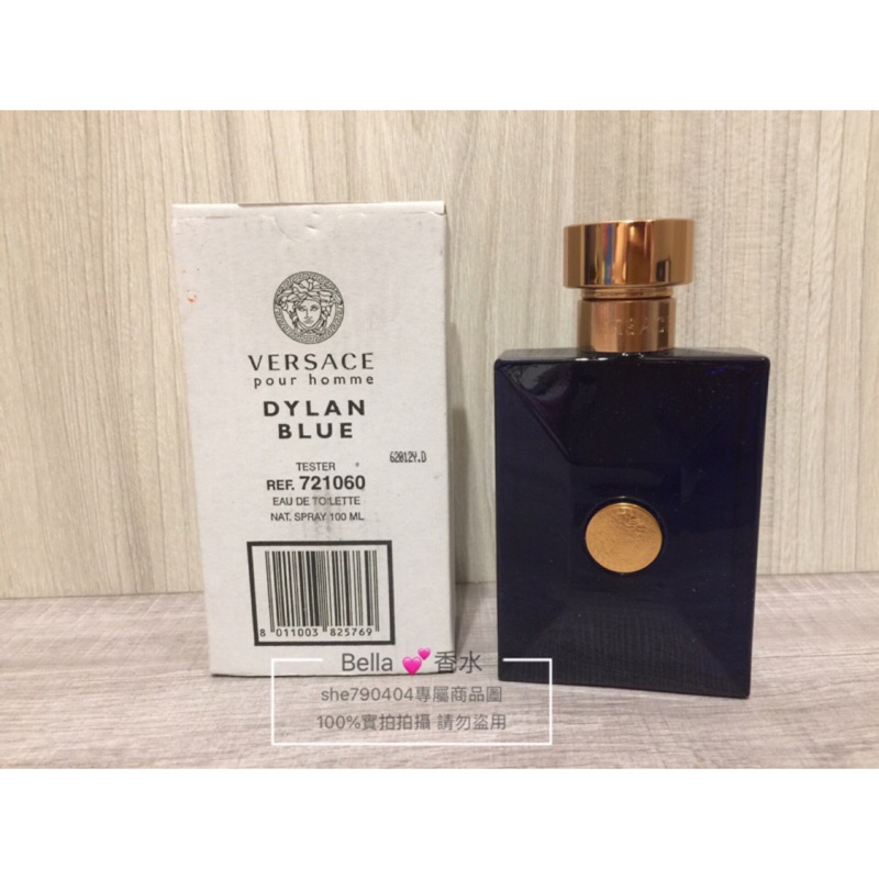 Versace 凡賽斯 Dylan Blue 狄倫正藍男性淡香水100ml/Tester