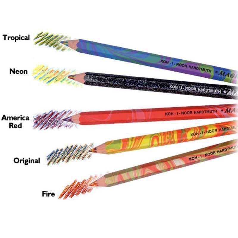 板橋酷酷姐美術 捷克 kohinoor 魔術鉛筆 魔術色鉛筆！magic pencil ！粗桿！5種款式