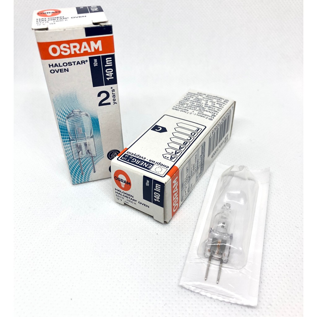 OSRAM 歐司朗 Halostar oven 64418 12V 10W G4 耐高溫烤箱鹵素燈泡 烤箱微波爐專用燈
