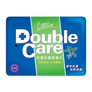限量優惠 MIT 康乃馨 Double Care 抗菌 濕巾 加護 抗菌 潔膚巾 20片 台灣製造