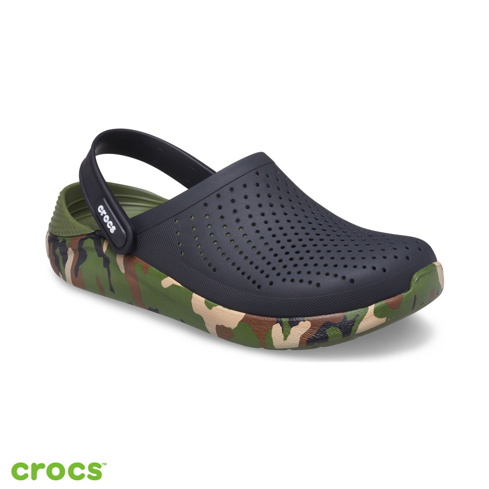 Crocs 卡駱馳 (中性鞋) LiteRide迷彩印花克駱格-206491-0C4_洞洞鞋