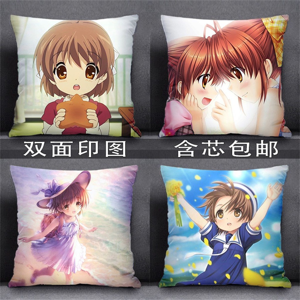 台灣站熱賣clannad周边抱枕古河渚动漫动画二次元靠垫枕头同学生日礼物双面 蝦皮購物