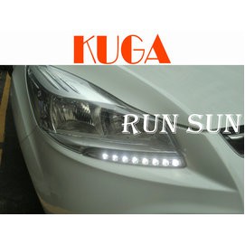 ●○RUN SUN 車燈,車材○● 全新 福特 13 14 15 KUGA LED專用 日行燈 日型燈 晝型燈 台灣製造