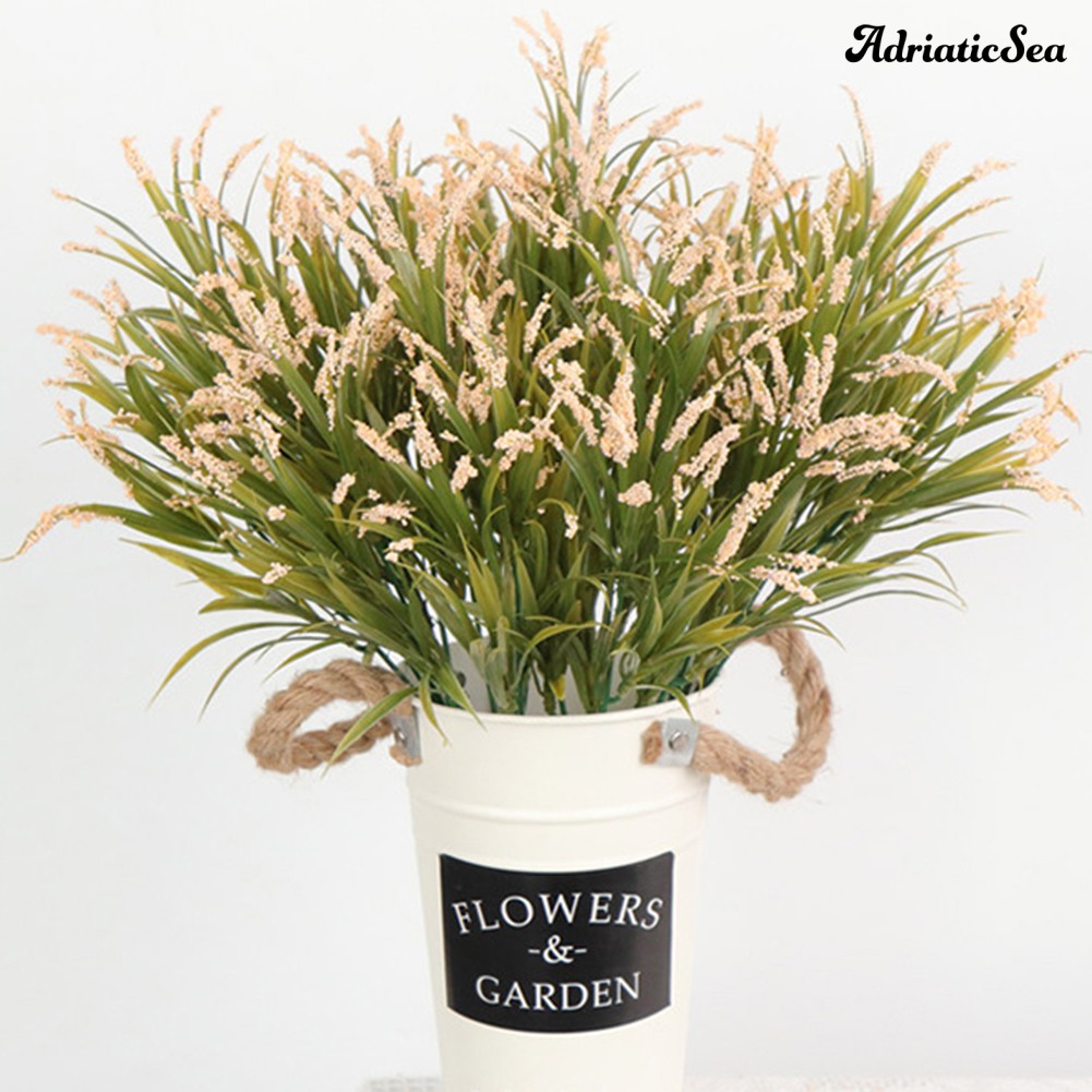 涵涵居家新款現貨免運 仿真5叉秋色春草塑膠水草植物插花節日婚慶花藝配材裝飾 蝦皮購物