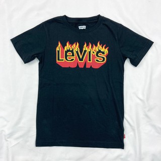 出清 Levis 青年版 短T 火焰logo T恤 短袖 純棉 情侶款 親子裝 Levi's #8434