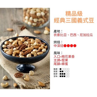 精品級經典三國義式咖啡豆 450g