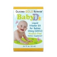California Gold Nutrition 嬰兒 液體 維生素 D3 400IU 維他命  幼兒滴劑現貨