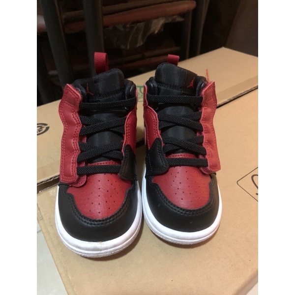 Nike喬丹兒童寶寶鞋Air jordan 童鞋黑紅籃球鞋男女童運動鞋