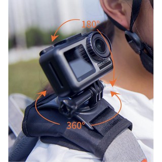 ~向上3C~運動相機背包固定綁帶 GOPRO DJI osmo action運動相機背包夾 肩帶扣胸前肩膀固定支架卡