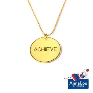 Anna Lou OF LONDON 台北ShopSmart直營店 倫敦品牌 優雅字墜 金項鍊 Achieve