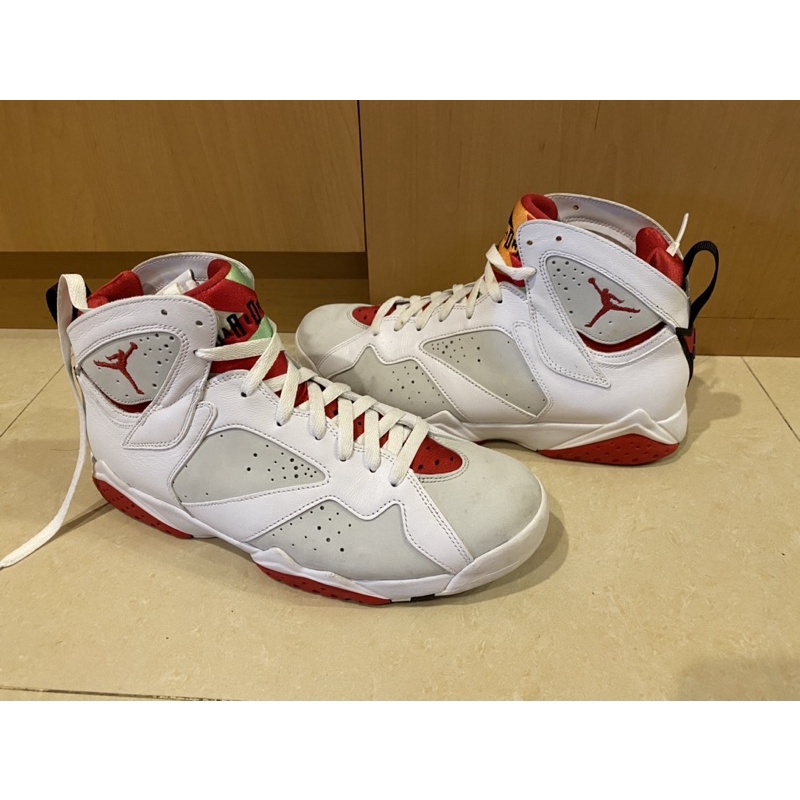 Nike Air Jordan 7 Retro HARE US10 現貨 九成五新 兔寶寶 小白兔 怪物奇兵 白紅