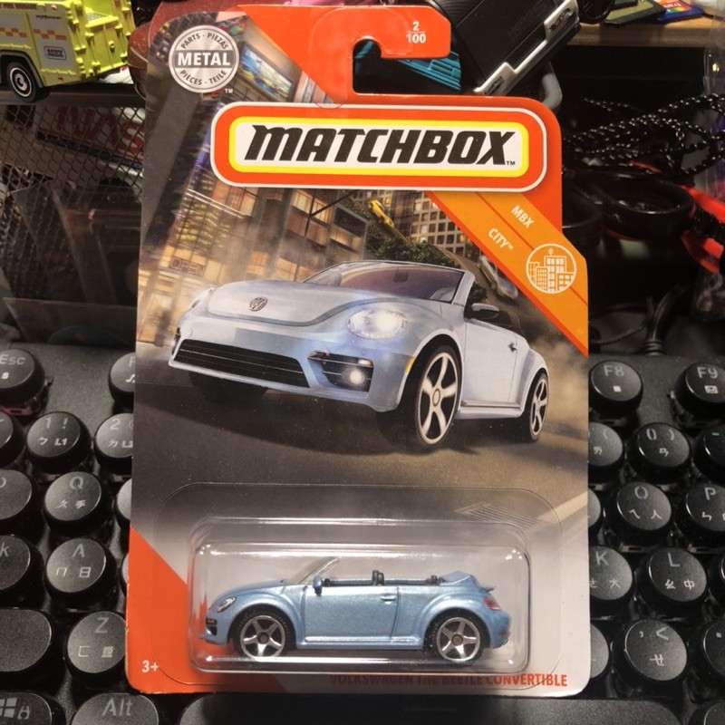 matchbox 火柴盒小汽車 VW Volkswagen 福斯 金龜車 Beetle convertible