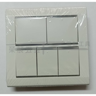 【榮展五金】星光系列 Panasonic 國際牌 WTDFP5552K 開關 五開 五開開關 5孔開關 五孔開關 附蓋板